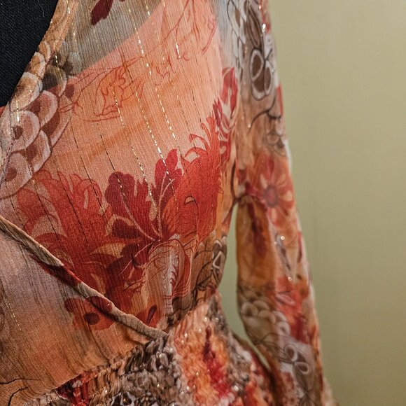 Cache 2Pc  Metallic Blouse Set - Picture 2 of 4